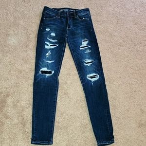 American Eagle Distressed Skinny Jean
